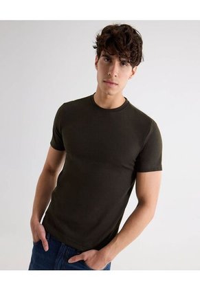 Camiseta Para Hombre Manga Corta Cuello Redondo Color Verde Marca Seven Seven #45092781