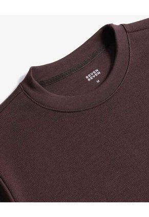 Camiseta Para Hombre Manga Corta Cuello Redondo Color Café Marca Seven Seven #45092842