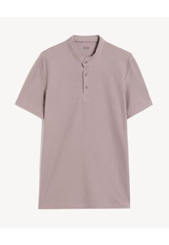 Polo Para Hombre Cuello Mao Sin Bolsillo Color Gris Marca Seven Seven #45110908 Seven Seven