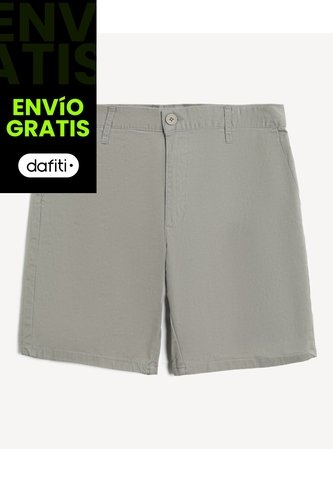Bermuda Chino Regular  Para Hombre Taupe Seven Seven Seven Seven