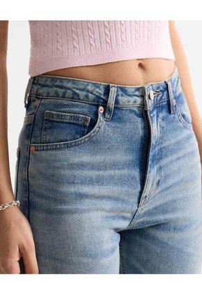 Jean Para Mujer Mom Color Azul Marca Seven Seven #28160961