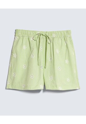 Short Para Mujer Multiusos Plano Color Verde Marca Seven Seven #28191086