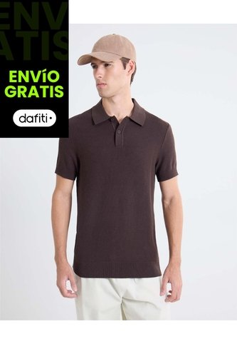Jogger Dril Recto  Para Hombre Taupe Seven Seven Seven Seven