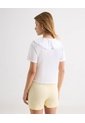 Camiseta Cuello Peter Con Botones Frontales  Para Mujer Marfil Seven Seven de Seven Seven