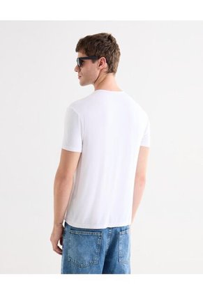 Camiseta Para Hombre Manga Corta Cuello Redondo Color Blanco Marca Seven Seven #45091606