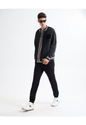 Chaqueta Para Hombre Bomber Color Negro Marca Seven Seven #45080457