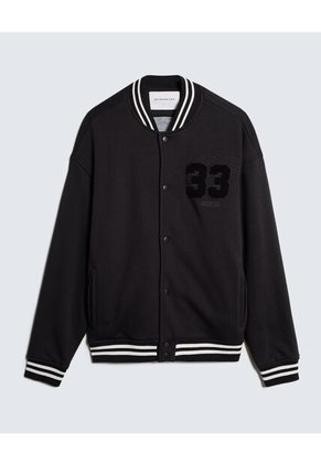 Chaqueta Para Hombre Bomber Color Negro Marca Seven Seven #45080457