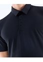 Polo Jersey  Para Hombre Negro Seven Seven de Seven Seven
