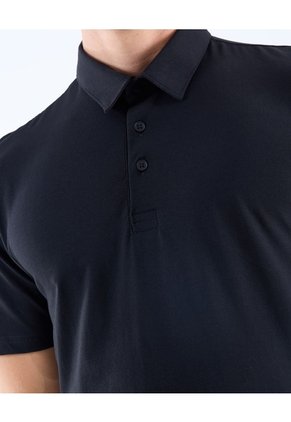 Polo Jersey  Para Hombre Negro Seven Seven