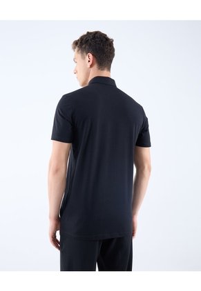 Polo Jersey  Para Hombre Negro Seven Seven