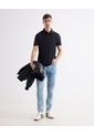 Polo Jersey  Para Hombre Negro Seven Seven de Seven Seven