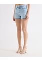 Short Tono Claro Con Desgastes  Para Mujer Crema Seven Seven de Seven Seven