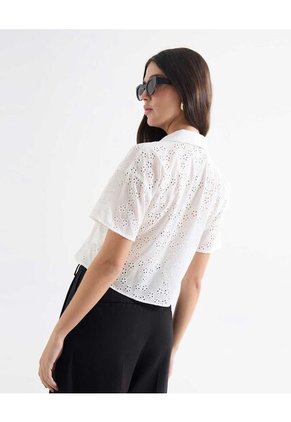 Blusa Para Mujer Manga Corta Color Crudo Marca Seven Seven #28124034