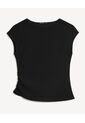 Camiseta Para Mujer Manga Corta Cuello Redondo Color Negro Marca Seven Seven #28096621 de Seven Seven