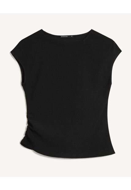 Camiseta Para Mujer Manga Corta Cuello Redondo Color Negro Marca Seven Seven #28096621