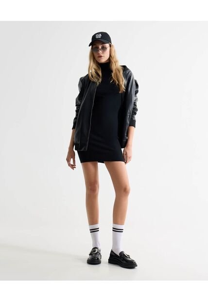 Vestido Para Mujer M/C Medio Color Negro Marca Seven Seven #28171391