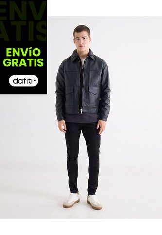 Jean Skinny Tono Negro  Para Hombre Negro Seven Seven Seven Seven
