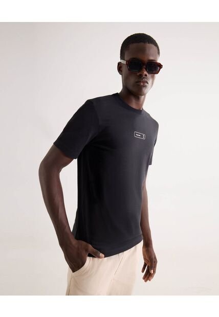 Camiseta Para Hombre Manga Corta Cuello Redondo Color Negro Marca Seven Seven #45092825