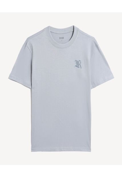 Camiseta Para Hombre Manga Corta Cuello Redondo Color Gris Marca Seven Seven #45092820