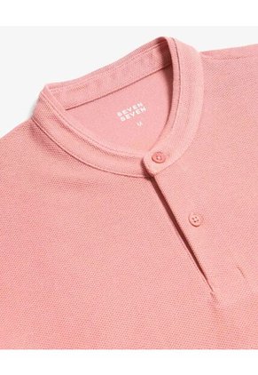 Polo Para Hombre Cuello Mao Sin Bolsillo Color Rosado Marca Seven Seven #45110907