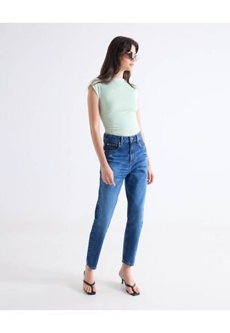 Camiseta Para Mujer Manga Corta Cuello Redondo Color Verde Marca Seven Seven #28096528 Seven Seven