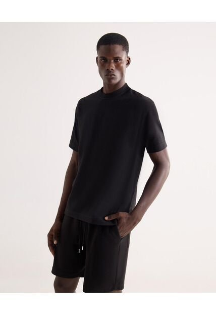 Camiseta Para Hombre Manga Corta Cuello Redondo Color Negro Marca Seven Seven #45092791