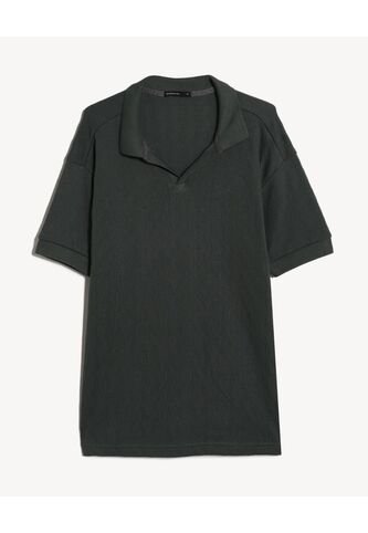 Polo  Para Hombre Cuello Tejido Sin Bolsillo Color Verde Marca Seven Seven #45110961 Seven Seven