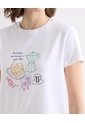 Camiseta Estampada Pancakes  Para Mujer Crudo Seven Seven de Seven Seven