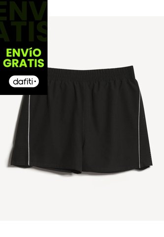 Short Running Con Boxer Interno  Para Mujer Negro Seven Seven Seven Seven