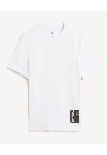 Camiseta Para Hombre Manga Corta Cuello Redondo Color Crudo Marca Seven Seven #45092823
