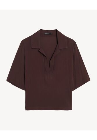 Blusa  Para Mujer Manga Corta Color Café Marca Seven Seven #28124171 Seven Seven