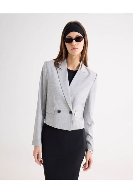 Blazer Para Mujer  Color Gris Marca Seven Seven #28400055