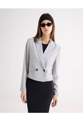 Blazer Para Mujer  Color Gris Marca Seven Seven #28400055