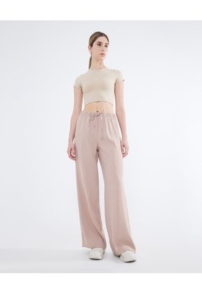 Crop Top Básico Para Mujer Camel Seven Seven