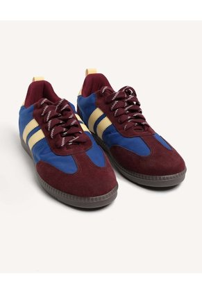 Tenis Retro Paneles En Contraste  Para Hombre Vino Seven Seven
