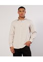 Camisa Con Cuello Camisero  Para Hombre Avena Seven Seven de Seven Seven
