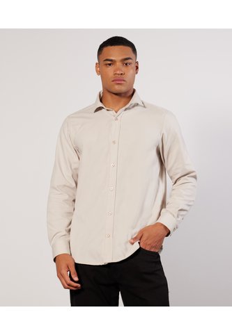Camisa Con Cuello Camisero  Para Hombre Avena Seven Seven Seven Seven
