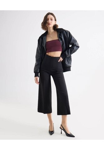 Crop Top Con Tiras Delgadas  Para Mujer Vino Seven Seven Seven Seven