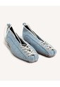 Baletas Textiles Con Cordones  Para Mujer Azul Seven Seven de Seven Seven