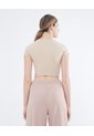 Crop Top Básico  Para Mujer Camel Seven Seven de Seven Seven