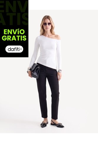 Camiseta Con Recogidos  Para Mujer Crudo Seven Seven Seven Seven