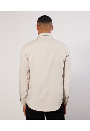 Camisa Con Cuello Camisero  Para Hombre Avena Seven Seven