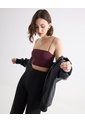 Crop Top Con Tiras Delgadas  Para Mujer Vino Seven Seven de Seven Seven