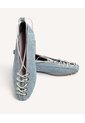Baletas Textiles Con Cordones  Para Mujer Azul Seven Seven de Seven Seven