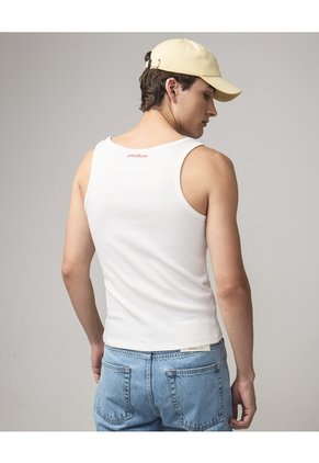 Tank Top Slim En Rib Para Hombre Crudo Seven Seven