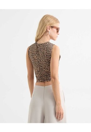 Camiseta Para Mujer Manga Sisa Cuello Redondo Color Camel Marca Seven Seven #28096185