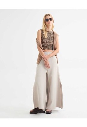 Camiseta Para Mujer Manga Sisa Cuello Redondo Color Camel Marca Seven Seven #28096185