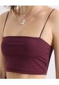 Crop Top Con Tiras Delgadas  Para Mujer Vino Seven Seven de Seven Seven