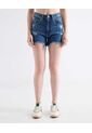 Short Denim Desgastado  Para Mujer Azul Seven Seven de Seven Seven