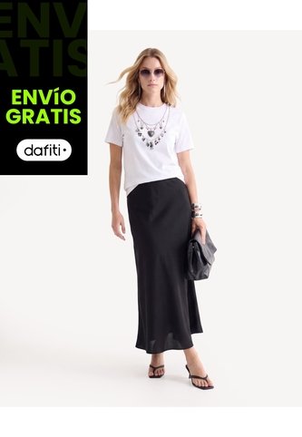 Camiseta Con Estampado  Para Mujer Crudo Seven Seven Seven Seven